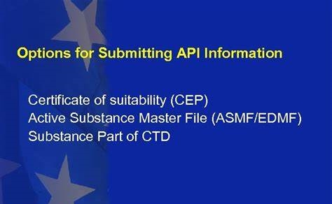 欧盟原料药ASMF注册流程和文件资料介绍